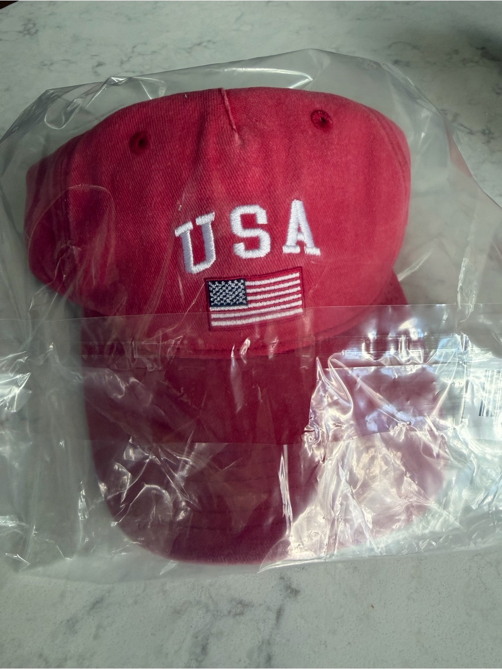 Vici USA Embroidered Red Baseball Cap - Picture 4 of 4